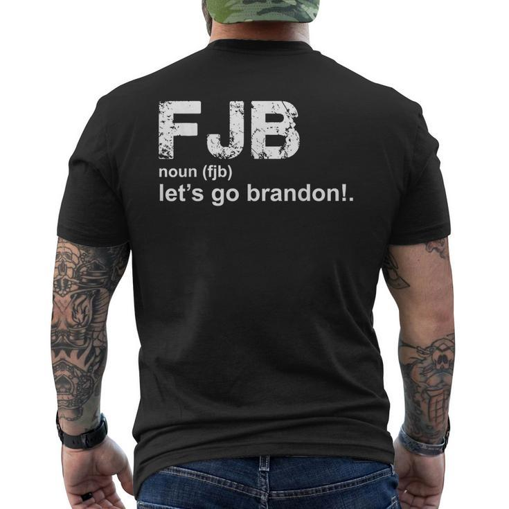 Lets Go Brandon Definition Definition Funny Gifts Mens Back Print T-shirt