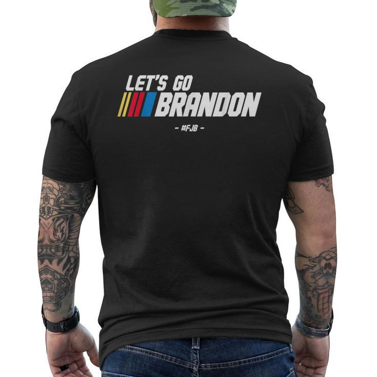 Lets Go Brandon Racing Car Us Flag Funny Gift Idea News 90S 90S Vintage Designs Funny Gifts Mens Back Print T-shirt