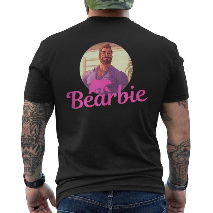 Lgbt Daddy Bearbie Gay Pride Month - Handsome Bear Cub Dad  Mens Back Print T-shirt