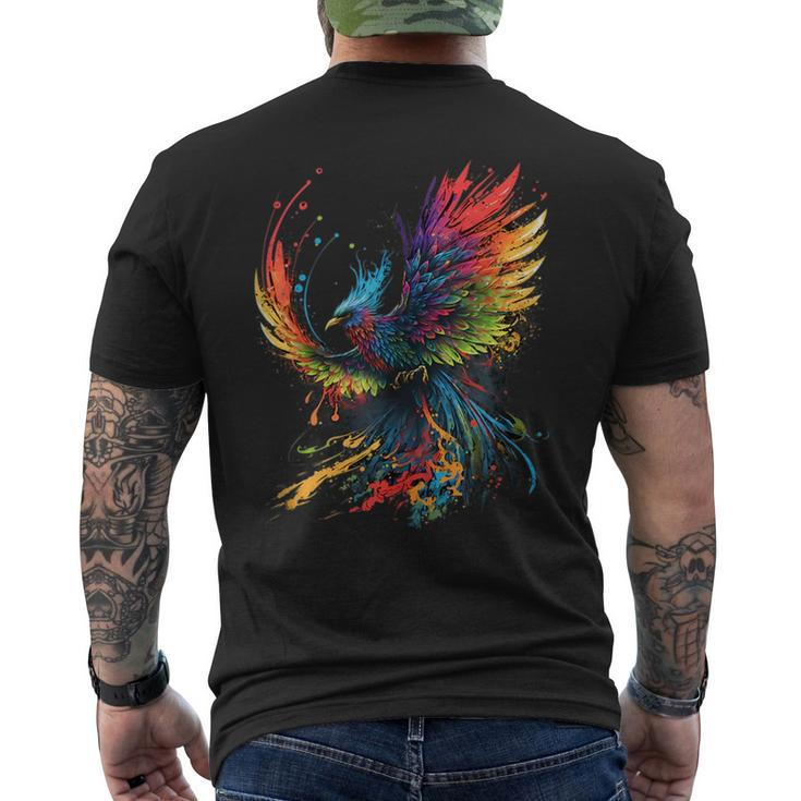 Lgbt Gay Lesbian Phoenix Bird Equality Pride  Mens Back Print T-shirt