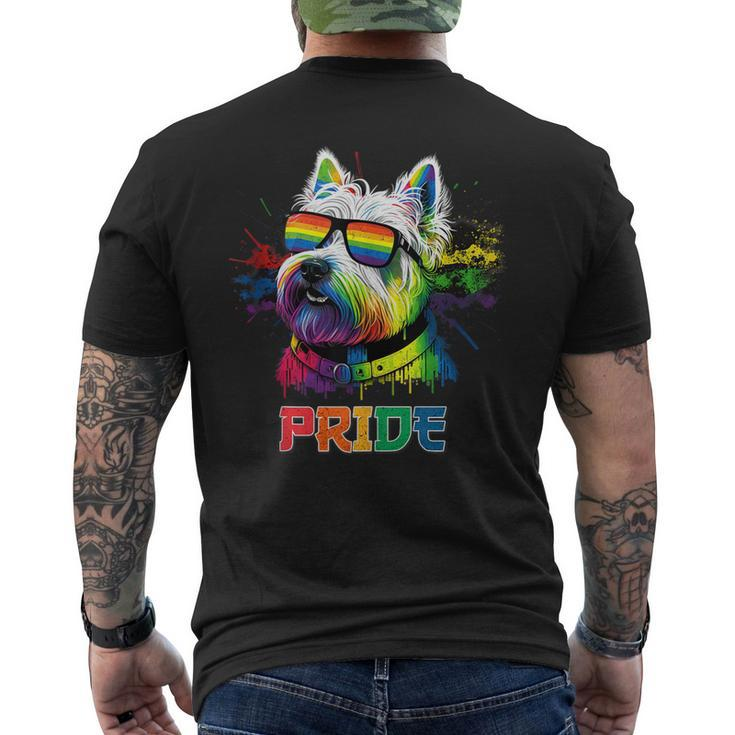 Lgbt Lesbian Gay Pride Westie Dog  Mens Back Print T-shirt