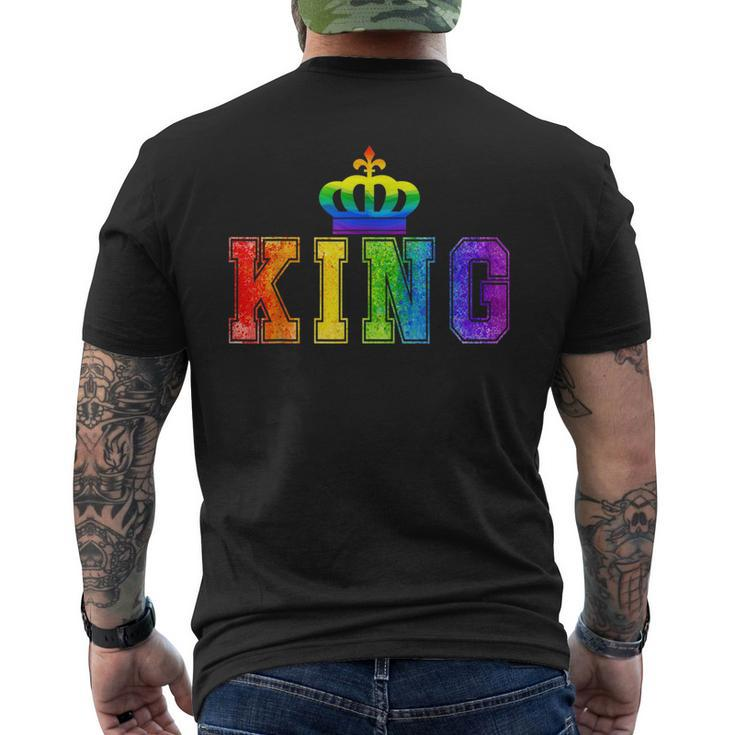 Lgbt Pride  Lesbian King Queen Matching  Gifts Mens Back Print T-shirt