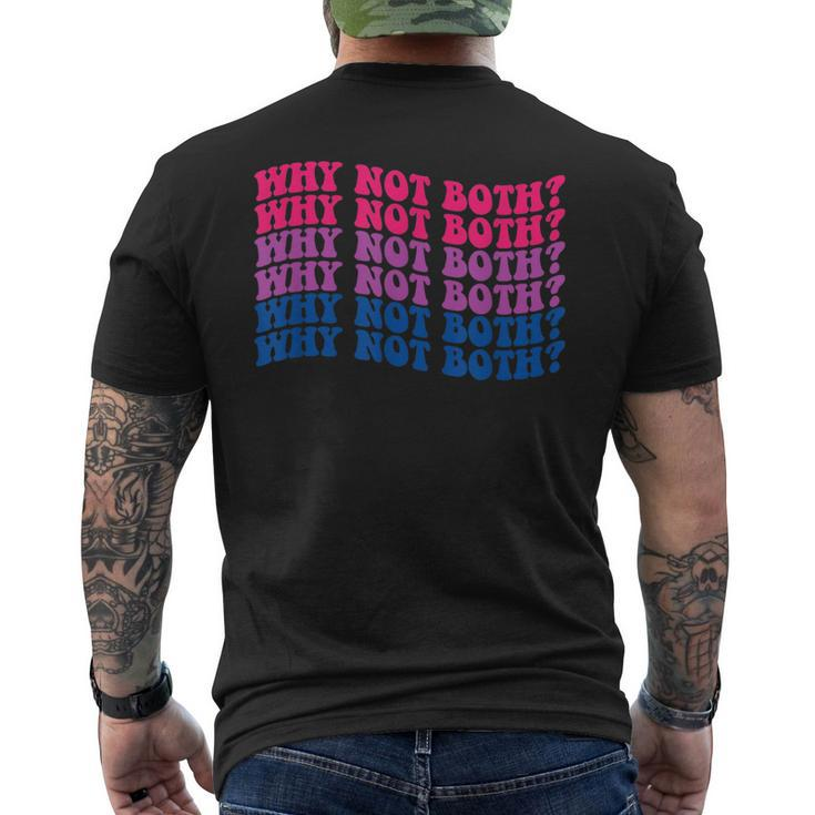 Lgbtq Bisexual Pride Bi-Furious Why Not Both  Mens Back Print T-shirt