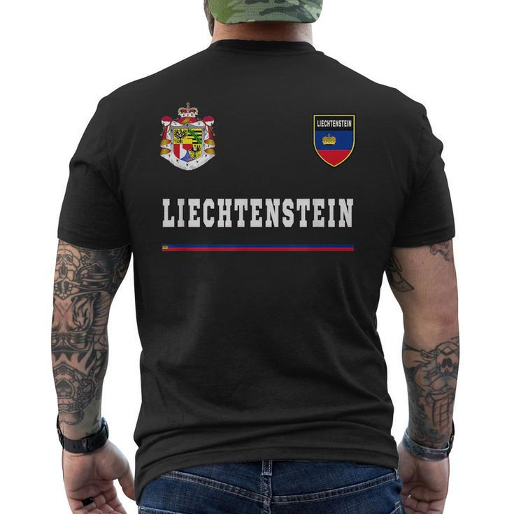 Liechtenstein SportSoccer Jersey  Flag Football  Mens Back Print T-shirt