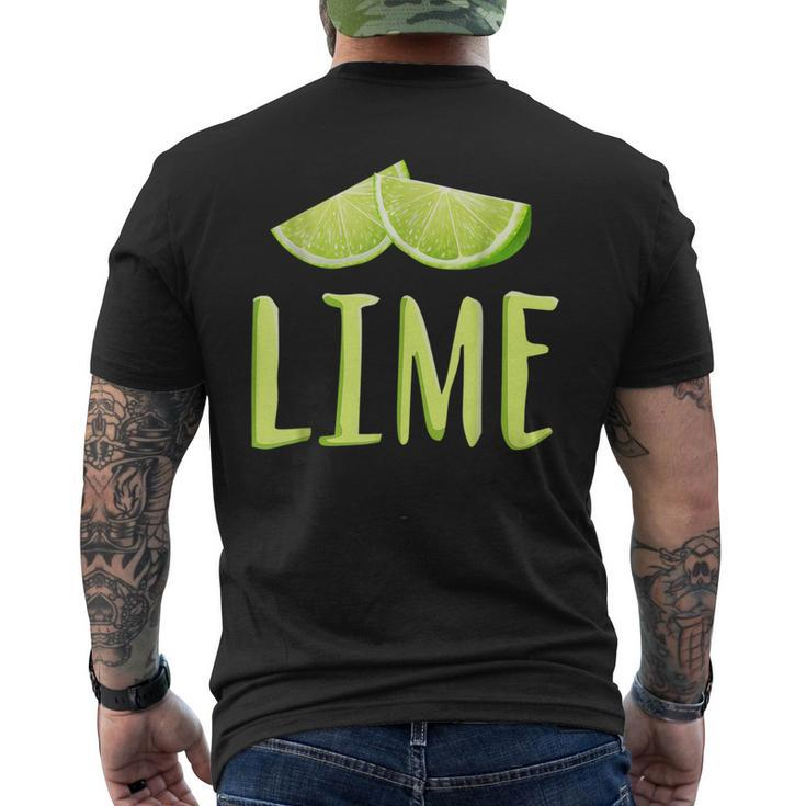 Lime Salt Tequila Halloween Costume Matching Group Men's T-shirt Back Print