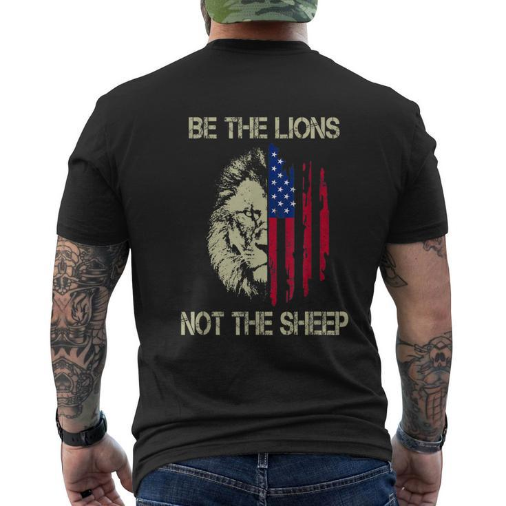 Be The Lions Not The Sheep Men's Back Print T-shirt