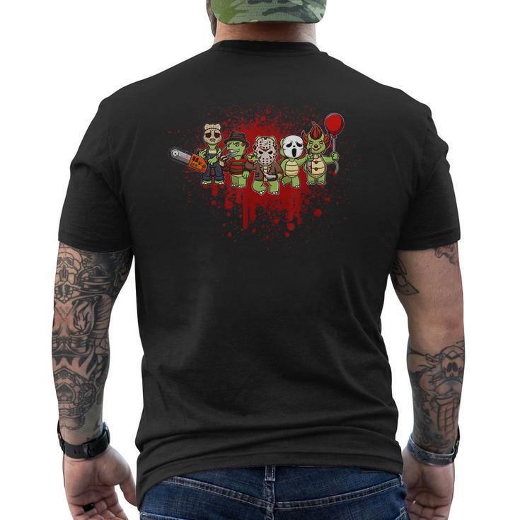 My Little Horror Crew Halloween Turtle Halloween Men's T-shirt Back Print