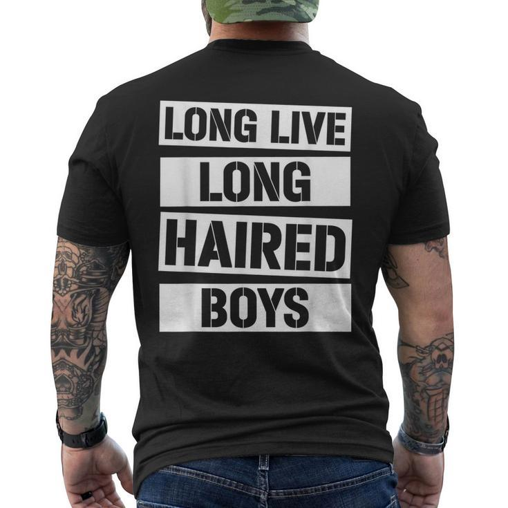 Long Live Long Haired Boys Long Hair Long Hair Kids Men Boy  Mens Back Print T-shirt
