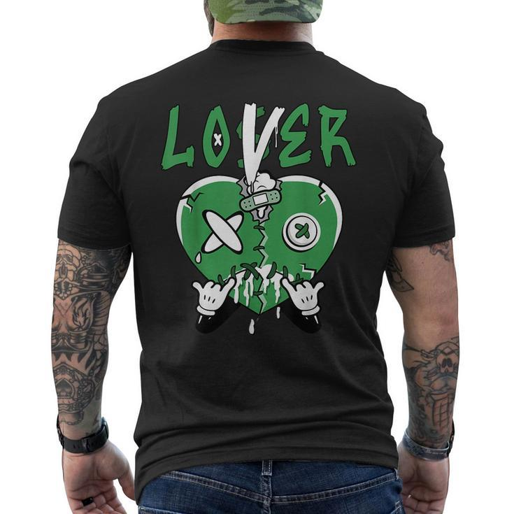 Loser Lover Drip Heart Lucky Green 1S Matching Men's T-shirt Back Print