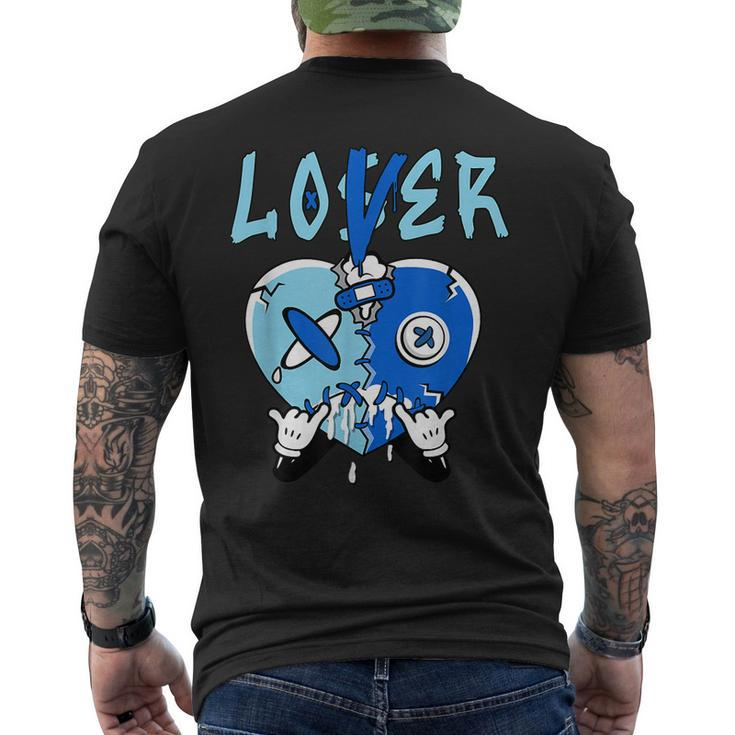 Loser Lover Heart Dripping Dunk Low Argon Matching  Mens Back Print T-shirt
