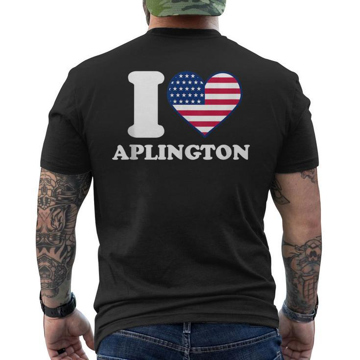 I Love Aplington I Heart Aplington Men's T-shirt Back Print