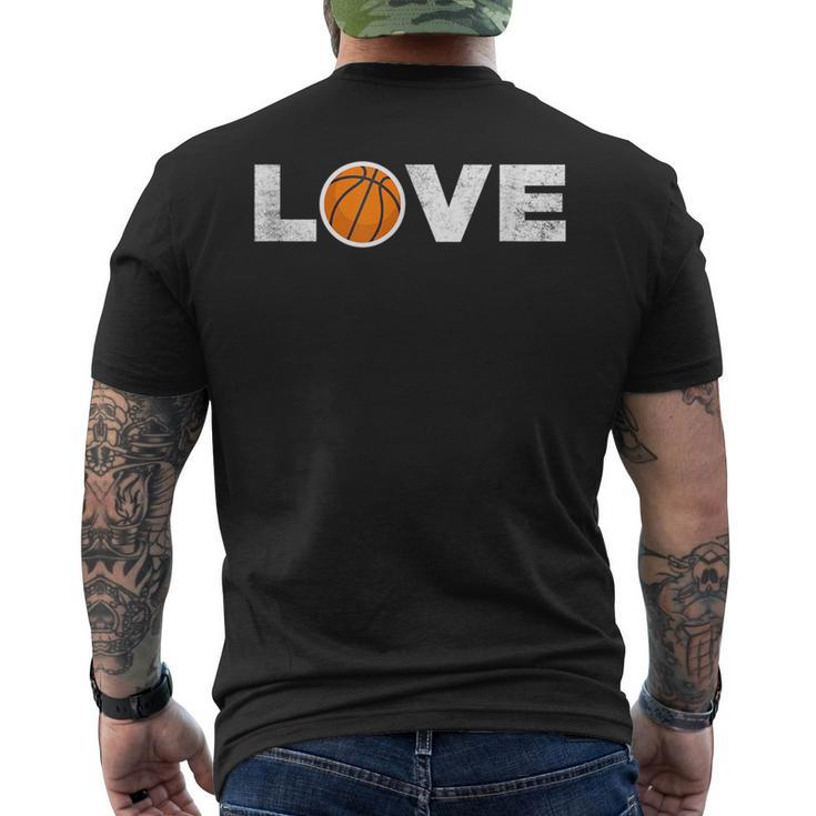 Love Basketball  B Ball  Motivational Cool Top Mens Back Print T-shirt