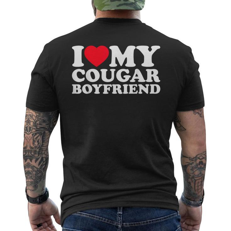 I Love My Cougar Boyfriend I Heart My Cougar Boyfriend Men's T-shirt Back Print
