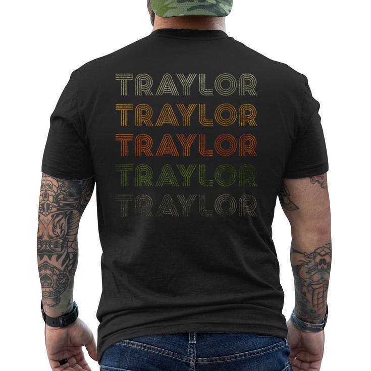 Love Heart Traylor Grunge Vintage Style Black Traylor Men's T-shirt Back Print
