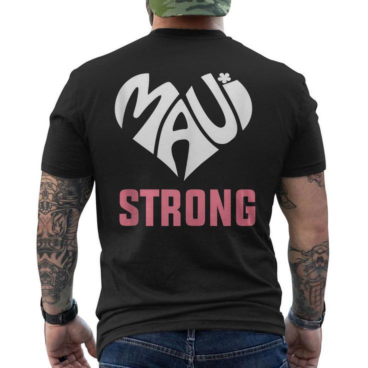 I Love Maui Hawaii Strong Men's T-shirt Back Print
