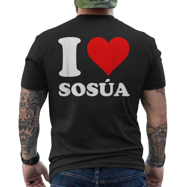 I Love Sosua Men's T-shirt Back Print