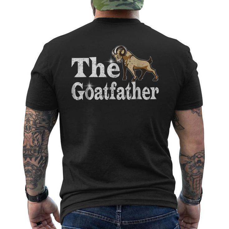 Lovely Emotion Face The Goat Father Happy Daddy Men's Back Print T-shirt