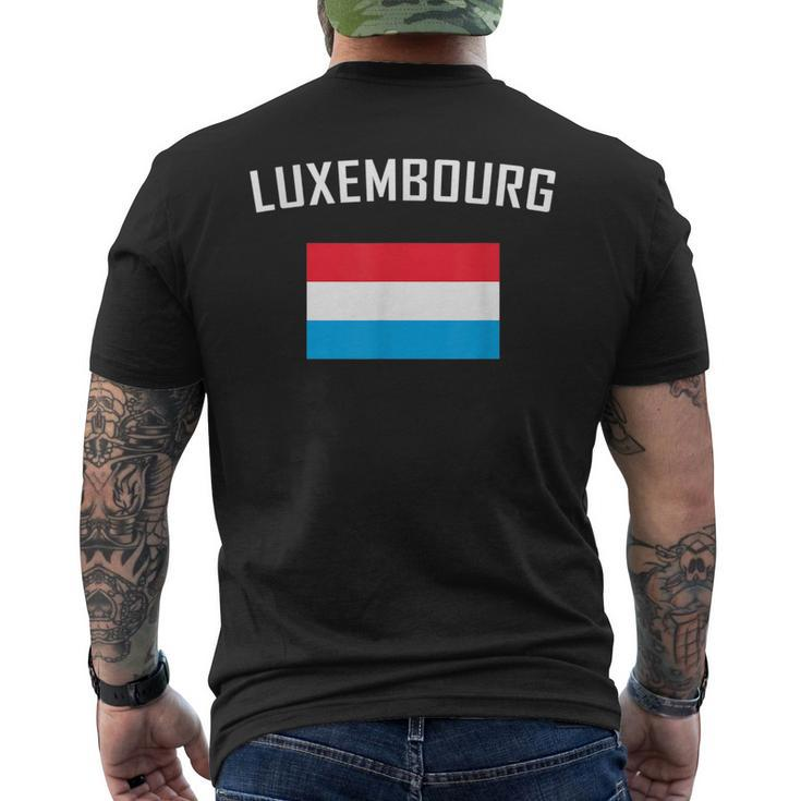 Luxembourger Pride Flag  Luxembourg  Mens Back Print T-shirt