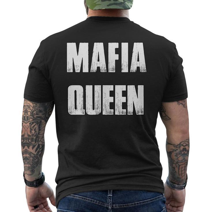 Mafia Queen  Gangster Costume  Mens Back Print T-shirt
