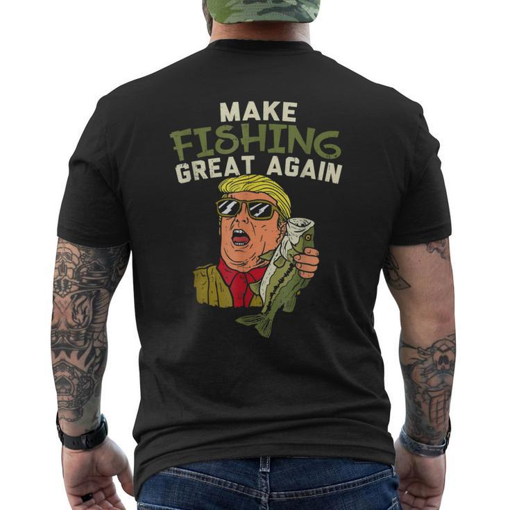 Make Fishing Great Again Trump Funny Fisherman Angler Gift  Mens Back Print T-shirt