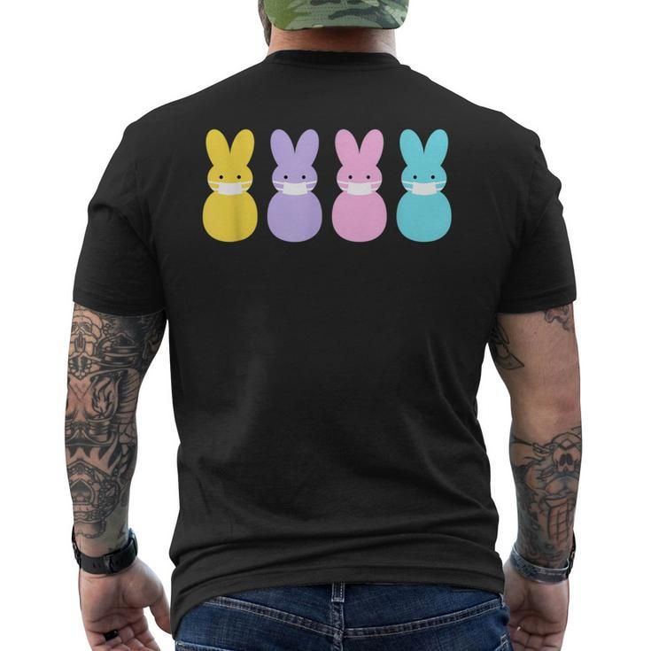 Masked Peeps Easter Peep Mens Back Print T-shirt