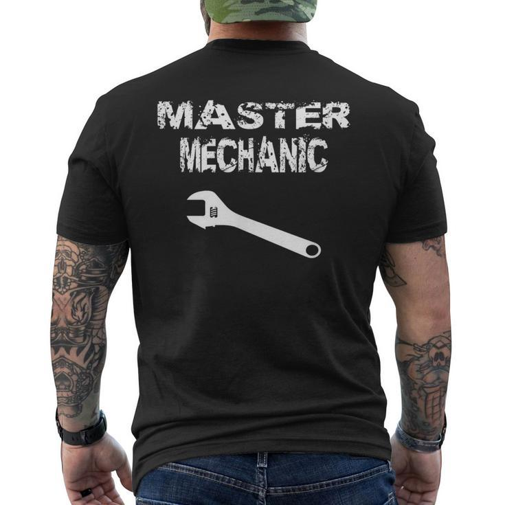 Master Mechanic T Idea Auto Repairman Men's T-shirt Back Print