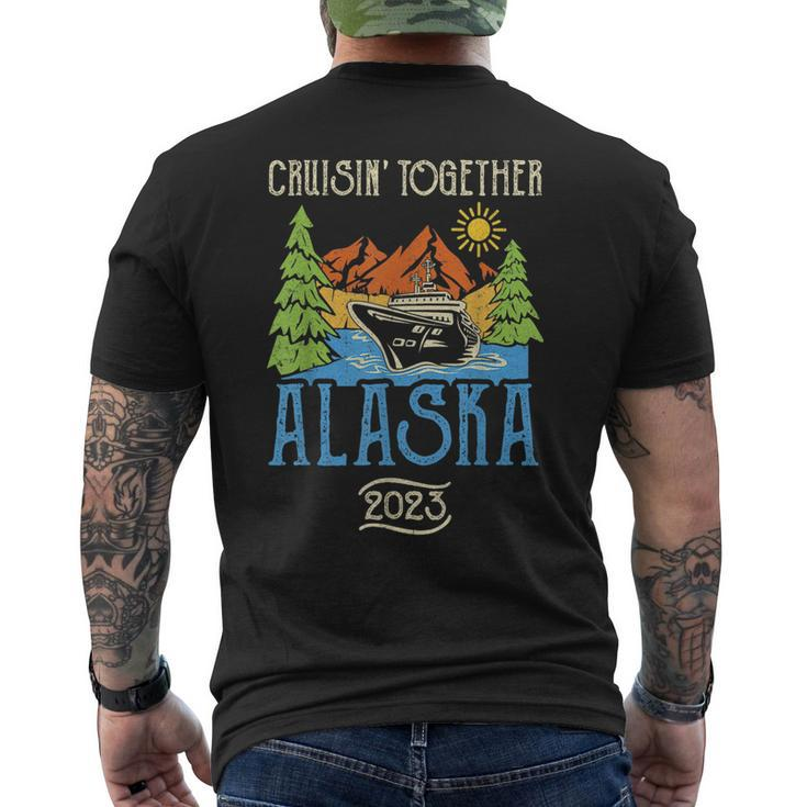 Matching Family Friends Group Alaska Cruise Together 2023  Mens Back Print T-shirt