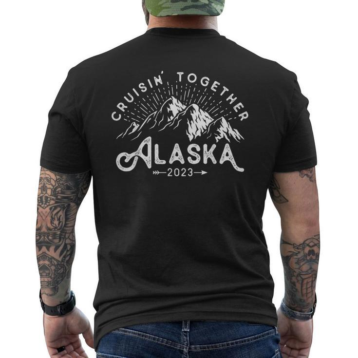 Matching Family Friends Group Vacation Alaska Cruise 2023  Mens Back Print T-shirt