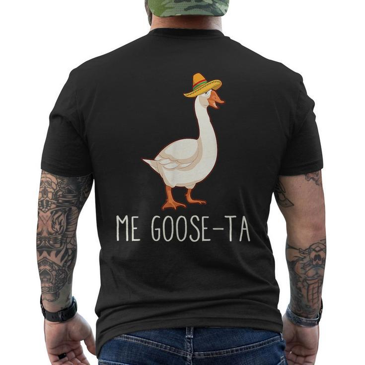 Me Goose-Ta Funny Mexican Spanish Goose Pun  Mens Back Print T-shirt