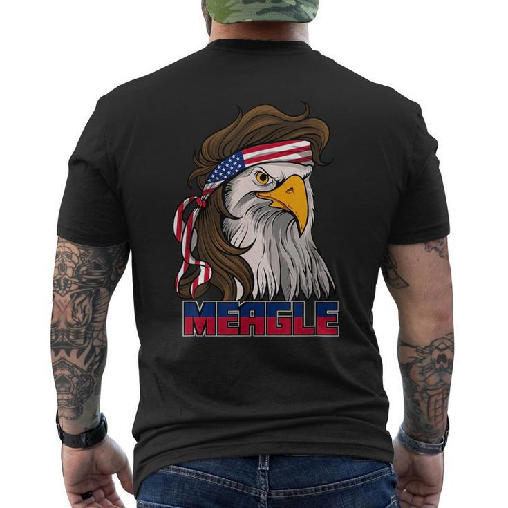 Meagle American Eagle - Funny Redneck Mullet Pride  Mens Back Print T-shirt