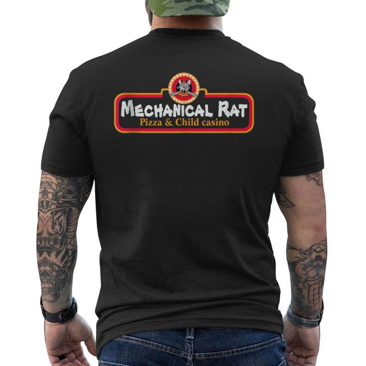 Mechanical Rat Pizza & Child Casino Pizza Funny Gifts Mens Back Print T-shirt
