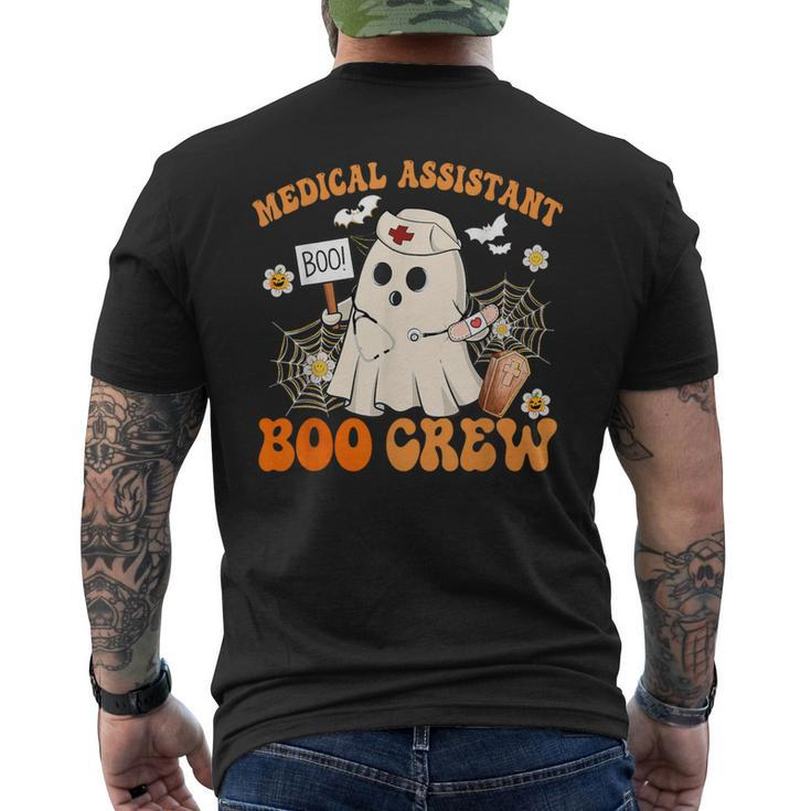 Medical Assistant Boo Crew Ghost Halloween Costumes Men's T-shirt Back Print