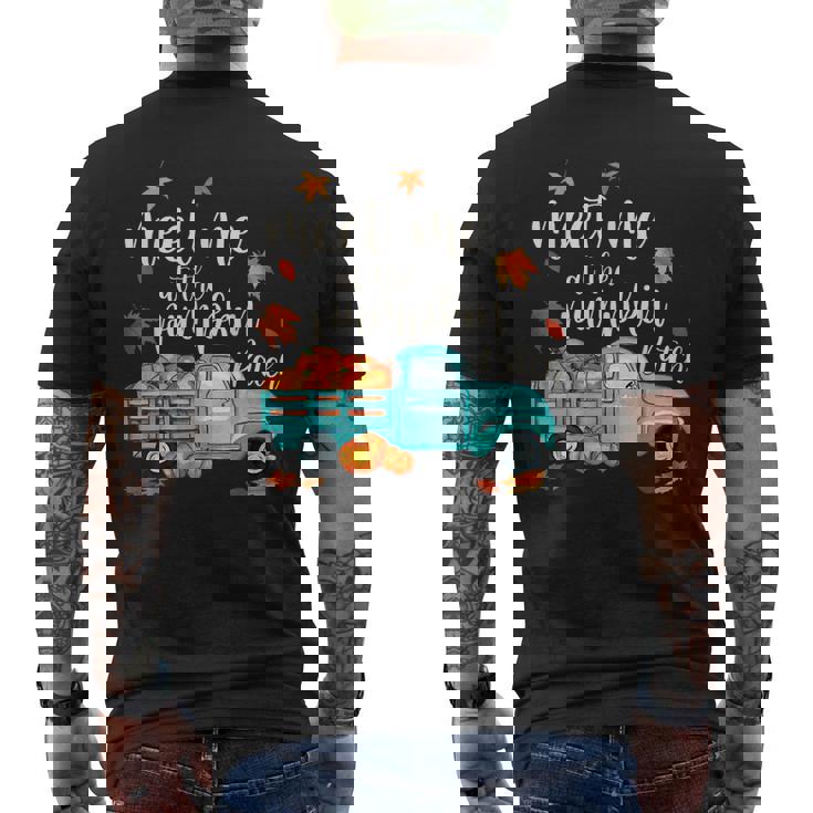Meet Me At The Pumpkin Patch Halloween Thanksgiving Pumpkin Men's T-shirt Back Print