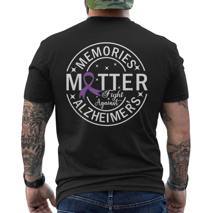 Memories Matter Fight Against Alzheimer's Men's T-shirt Back Print
