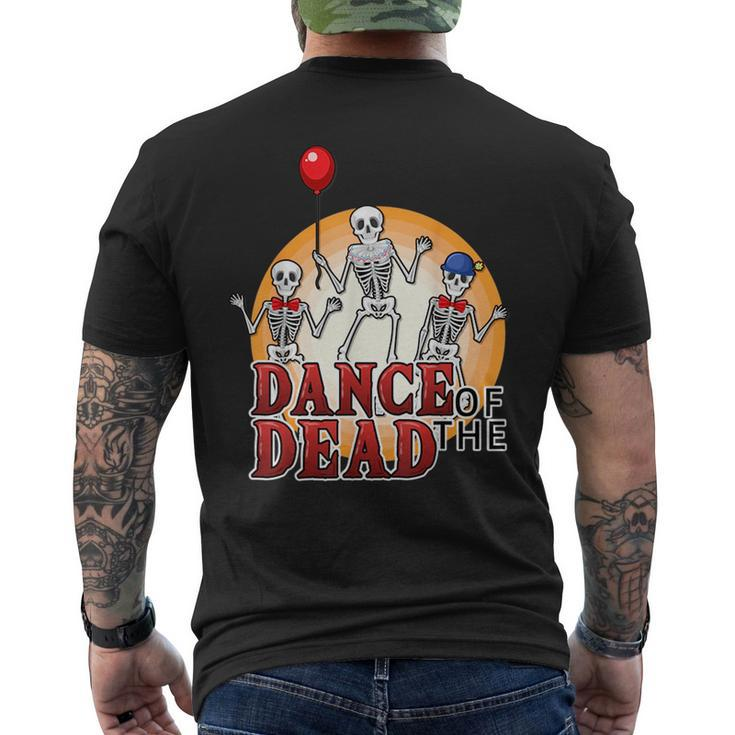 Men Dancing Skeleton Happy 4Th Of July American Flag  Dancing Funny Gifts Mens Back Print T-shirt