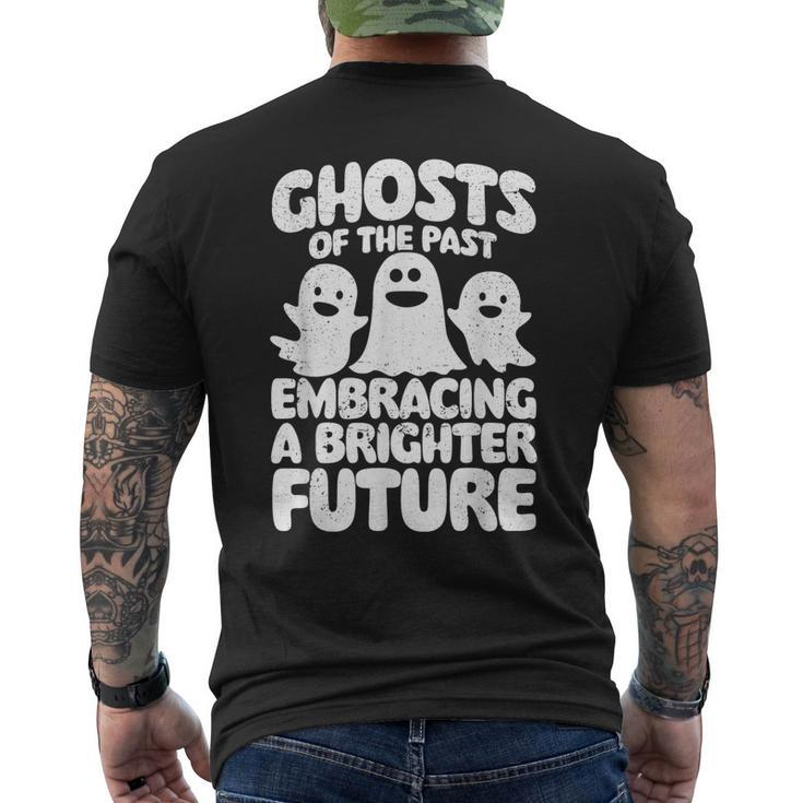Mental Health Ghosts Of The Past Halloween Men's T-shirt Back Print