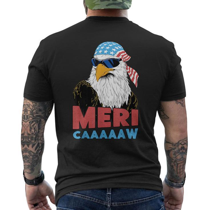 Mericaaaaaw Eagle Mullet 4Th Of July Usa American Flag Mullet Funny Gifts Mens Back Print T-shirt
