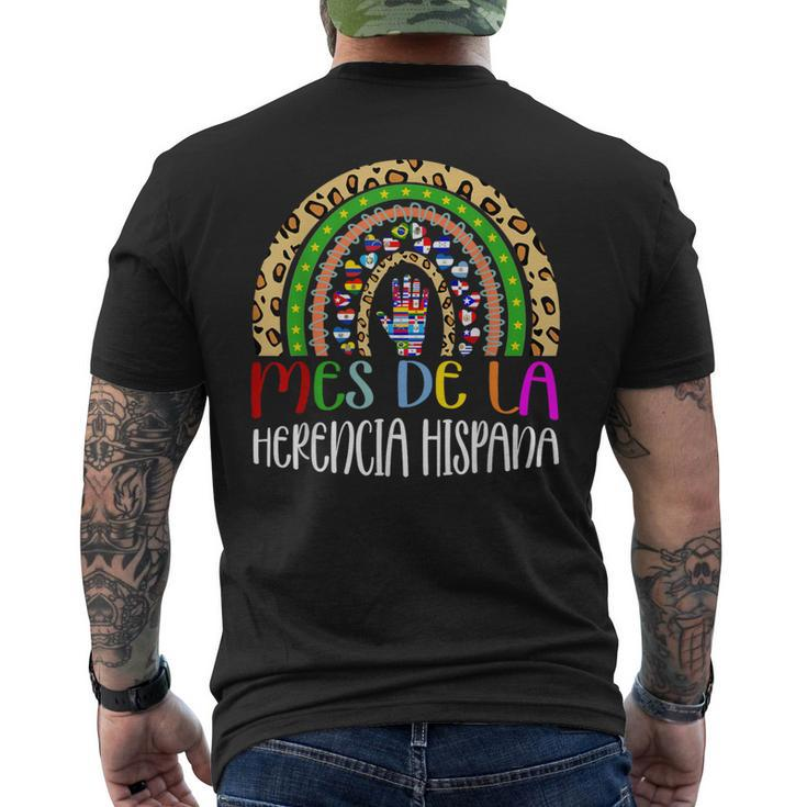 Mes De La Herencia Hispana National Latino Countries Flag Men's T-shirt Back Print