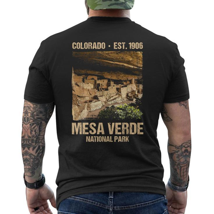 Mesa Verde Us National Park Colorado Men's T-shirt Back Print