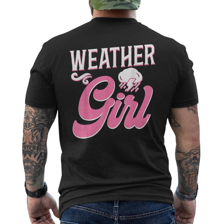 Meteorologist Weather Forecast Meteorology Girl Weather Girl  Mens Back Print T-shirt