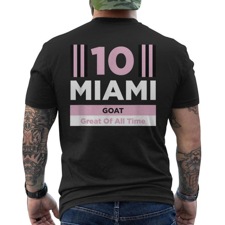 Miami 10 Goat  Mens Back Print T-shirt