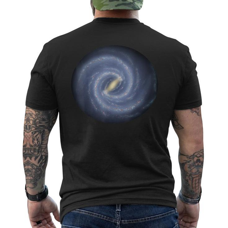 Milky Way Which Contains Solar System Space Geek Men's T-shirt Back Print