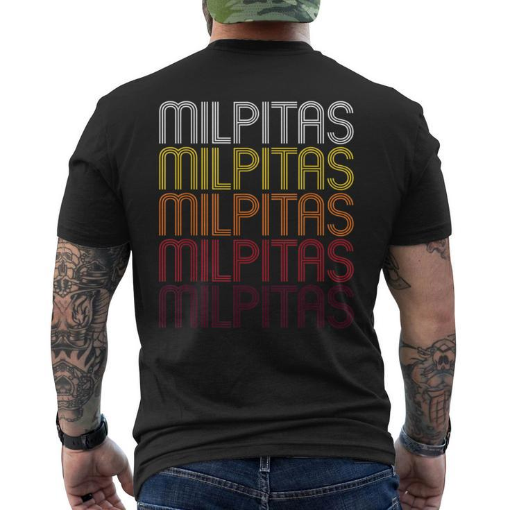 Milpitas Ca Vintage Style California Men's T-shirt Back Print