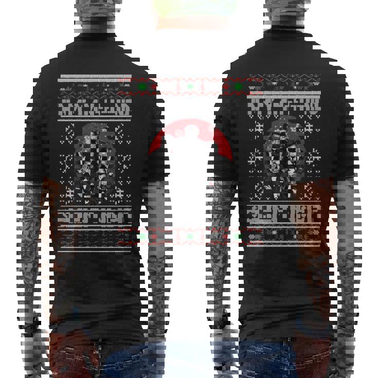 In My Mind Silent Night Ugly Christmas Xmas Family Sweater Men's T-shirt Back Print