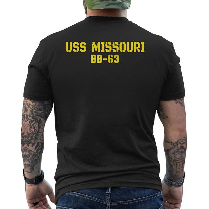 Missouri Veterans Day Memorial Day Father Grandpa Dad Son For Women Men's Back Print T-shirt