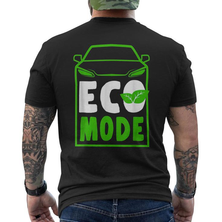Mode Vehicle Electric Car Hybrid Ecar Automobile Gift Mens Back Print T-shirt