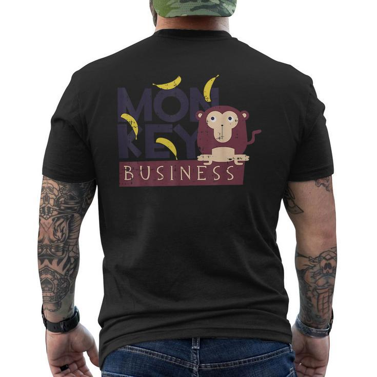 Monkey Business Costume Cute Easy Halloween Gift  Mens Back Print T-shirt