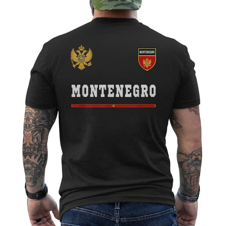 Montenegro SportSoccer Jersey Flag Football  Mens Back Print T-shirt