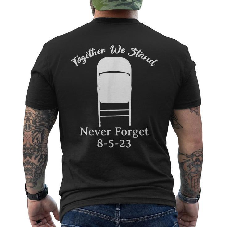 Montgomery Alabama Together We Stand Never Forget 8-5-23 Men's T-shirt Back Print
