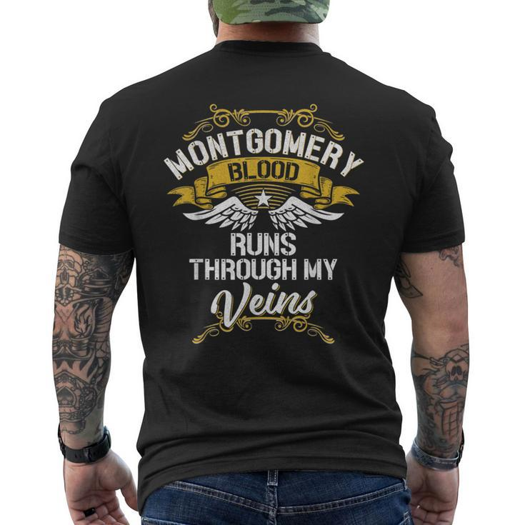 Montgomery Blood Runs Through My Veins Men's T-shirt Back Print